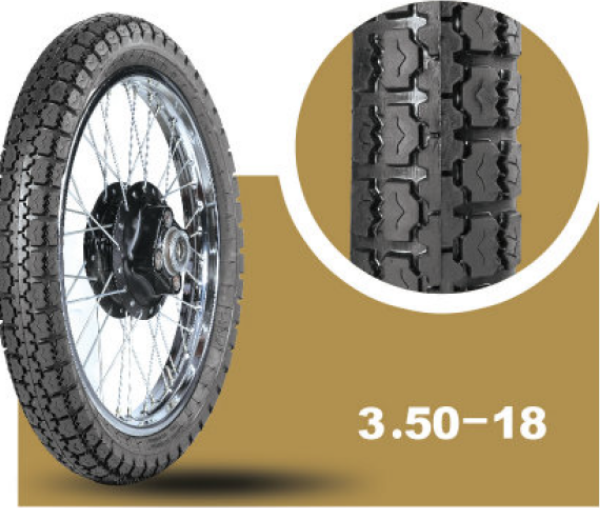İran Yasa Tire & Rubber Yasa Trk102 Arka Yol/Toprak Motosiklet Lastiği 3.50-18Tt(İç Lastikle Kullanıma Uygundur) - Image 1