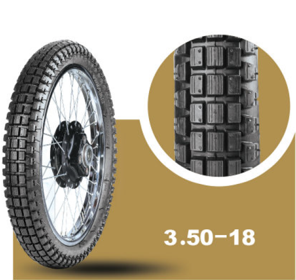 İran Yasa Tire & Rubber Yasatrop Offroad Arka Yol/Toprak Motosiklet Lastiği 350-18Tt(İç Lastikle Kullanıma Uygundur) - Image 1