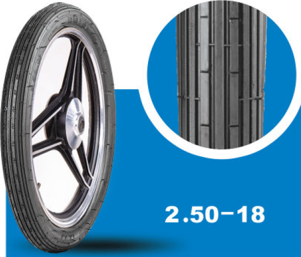 İran Yasa Tire & Rubber Yasa Motosiklet Dış Lastiği 250-18 F Tt (İç Lastikle Kullanıma Uygundur) Ön Yol - Image 1