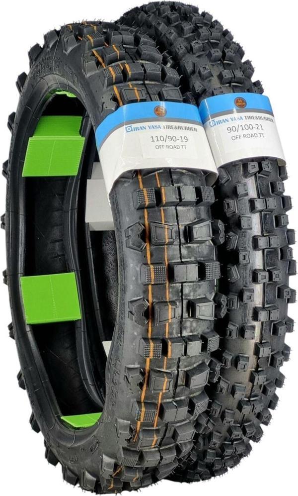 İran Yasa Tire & Rubber 110/90-19 Ve 90/100-21 Enduro Lastik Takımı - Image 1