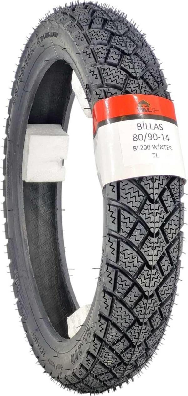 Billas Honda Dio Kışlık Ön Lastik 80/90-14 Tl (Tubeless - Dubleks) Bl200G - Image 1