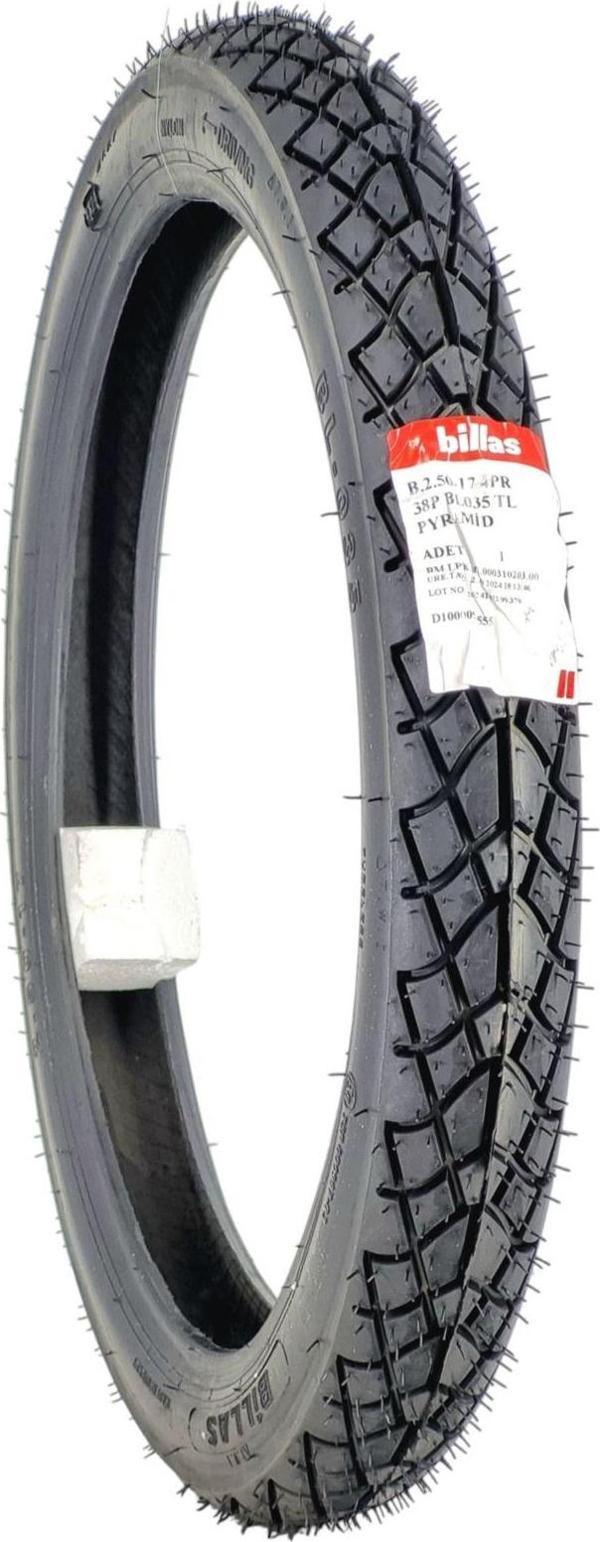 Billas Motosiklet Lastik 250-17 Tl (Tubeless - Dubleks) Bl35B - Image 1