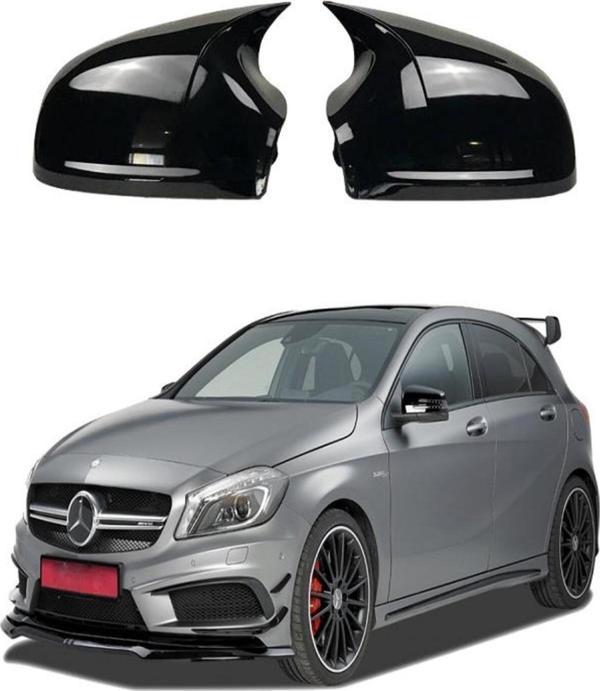 Oem Mercedes A Serisi W176 Araca Özel Batman Yarasa Ayna Kapağı Pianoblack - Image 1