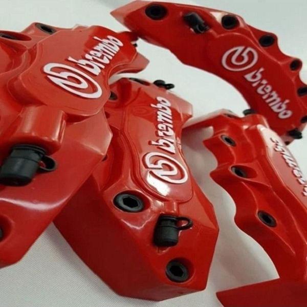 Protec Kaliper Kapağı Brembo 4'Lü Set Kabartmalı Kırmızı - Image 1
