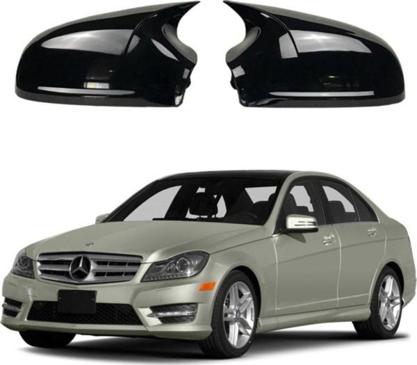 Protec Mercedes C Serisi W204 Araca Özel Batman Yarasa Ayna Kapağı Pianoblack - Image 1