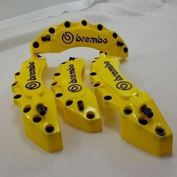 Protec Kaliper Kapağı Brembo 4'Lü Set Kabartmalı Sarı - Image 1