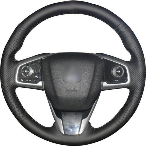 Fox Honda Crv 2015 Sonrası Deri Direksiyon Kılıfı Araca Özel Dikmeli Dikişli - Image 1