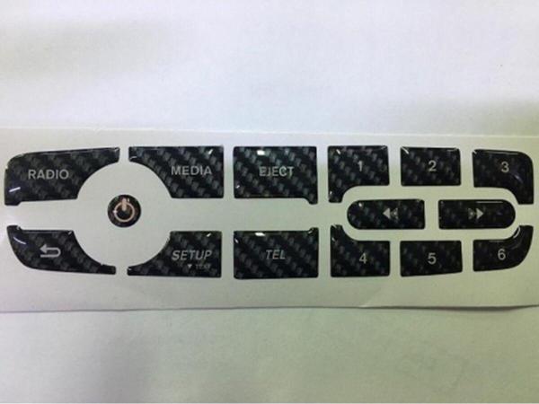 Protec Renault Fluence Yeni Model Teyp Tuş Takımı Karbon - Image 1