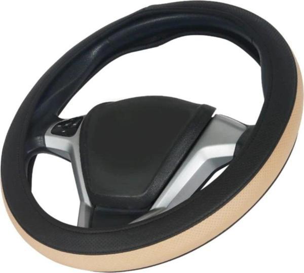 Protec Çember Model Suni Deri Krem Spor Direksiyon Kılıfı - Image 1
