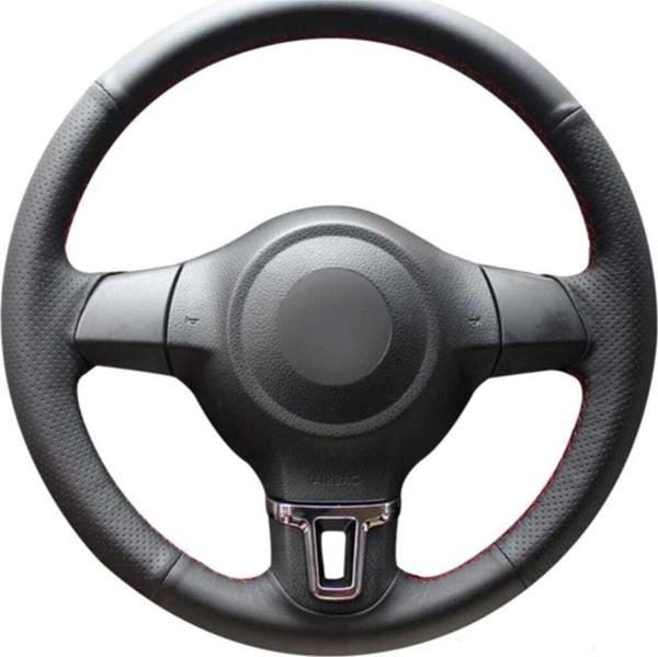 Fox Volkswagen Polo Mk5 2010 2013 Uyumlu Kumandasız Deri Direksiyon Kılıfı Araca Özel Dikmeli - Image 1