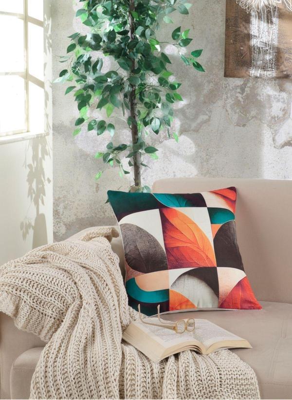 Medaillon Home Çok Renkli Dekoratif Hediyelik Yastık Kırlent Kılıfı 43X43 - Image 1