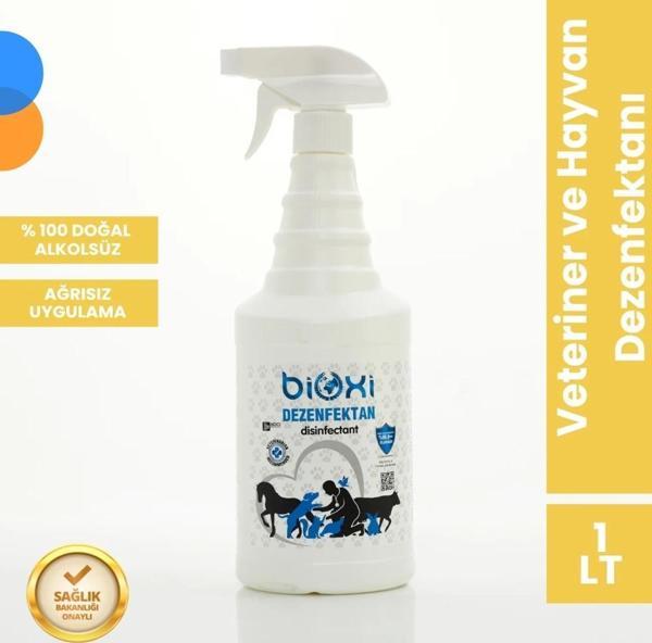 Bioxi Veteriner ve Hayvan Dezenfektanı 1 LT | Etkili Hipokloröz Asit (HOCl) Bazlı Çözüm - Image 1