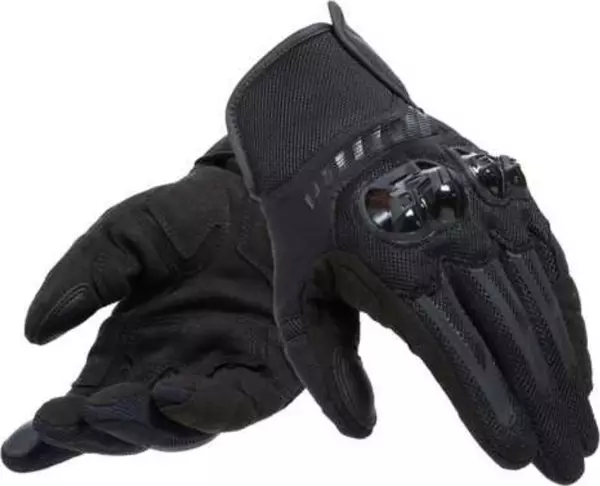 DAINESE ELD/MIG 3 AIR TEX GLOVES BLACK YAZLIK - Image 1