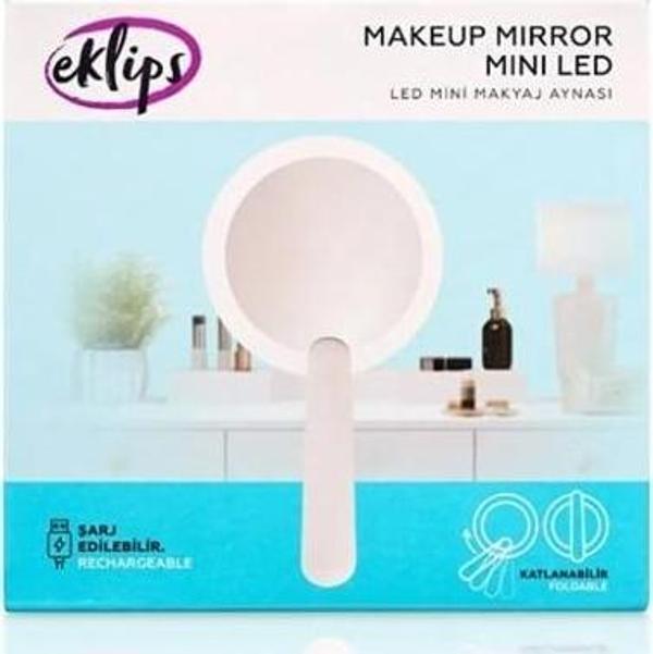 Eklips Mini Makyaj Aynası Led Beyaz - Image 1