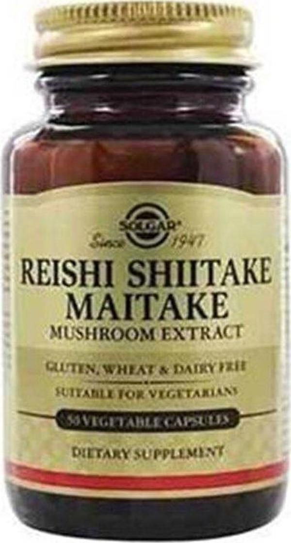 Reishi Shiitake Maitake Mushroom Extract 50 Kapsül - Image 1