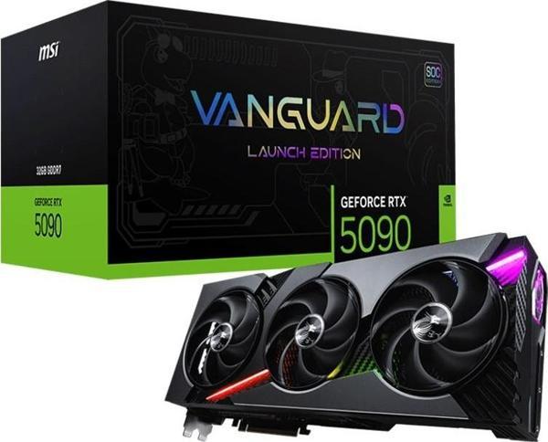 MSI GeForce RTX 5090 32G VANGUARD SOC LAUNCH EDITION GDDR7 32GB DLSS 4 512 bit NVIDIA Ekran Kartı - Image 1