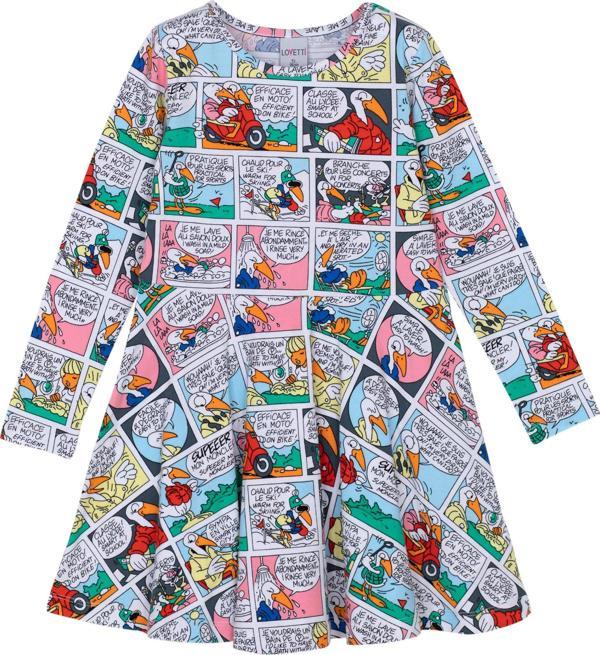 Kız Çocuk Cartoon Network Desen Uzun Kol Elbise - Image 1