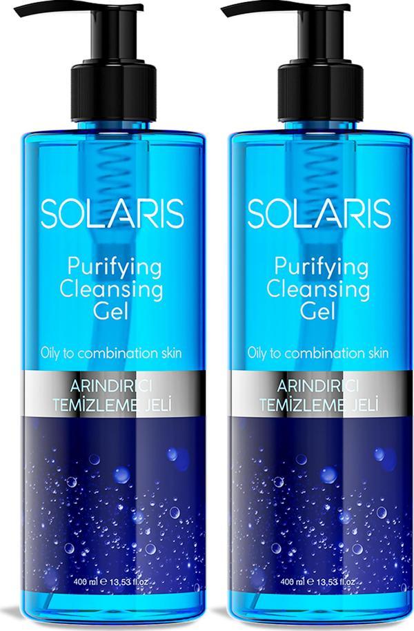Solaris Akne Karşıtı ve Arındırıcı Yüz Temizleme Jeli 400 Ml X 2 Adet - Image 1