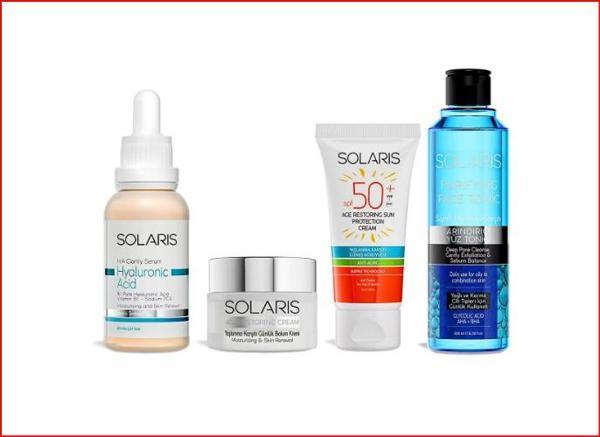 Solaris Avantaj Paketi Hyaluronic Acid Serum-Yaşlanma Karşıtı Krem-Yaşlanma Karşıtı Güneş Krem-Tonik - Image 1