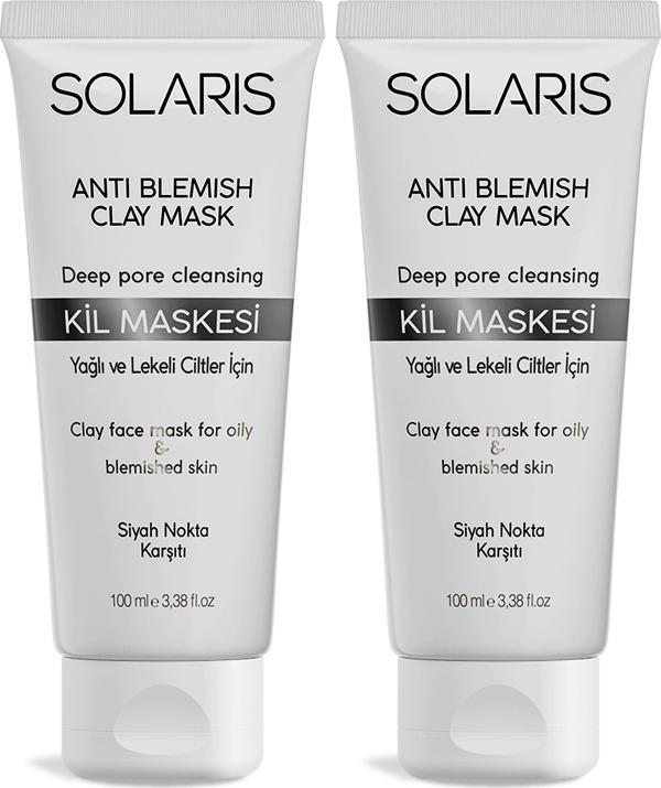 Solaris Kil Maskesi Yağlı ve Lekeli Ciltler İçin 100 ml x 2 Adet - Image 1