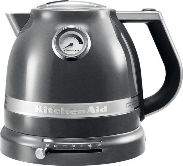 KitchenAid 5KEK1522EMS Artisan Medallion Silver 1.5 Litre Kettle - Image 1