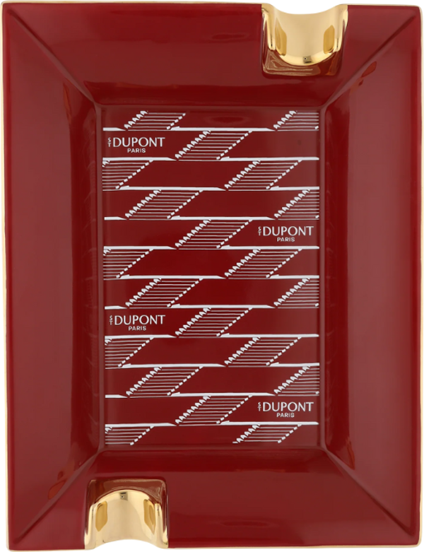 S.T. Dupont Monogram Kırmızı İkili Puro Küllüğü 6478 - Image 1