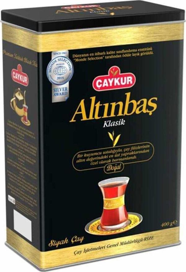 Çaykur Altınbaş Çay Teneke Kutu 400 Gr X 10 Adet - Image 1