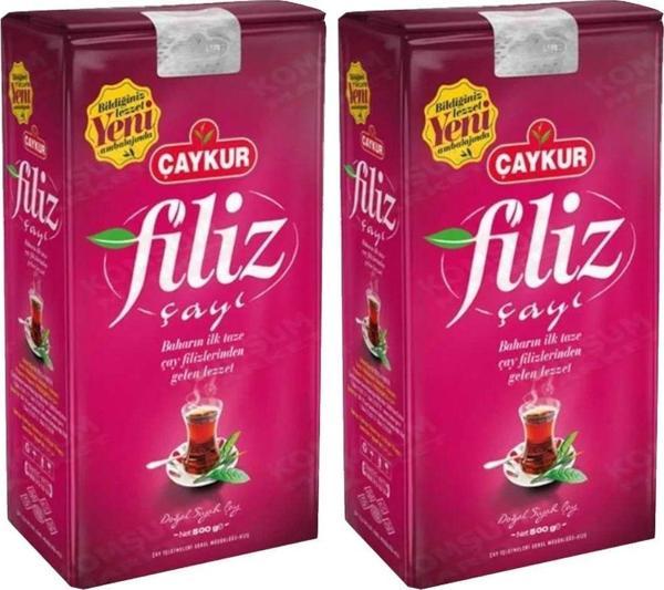 Çaykur Filiz Çay 500 Gr X 2 Adet = 1 Kg Dökme Çay - Image 1