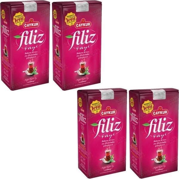 Çaykur Filiz Çay 500 Gr X 4 Adet = 2 Kg Dökme Çay - Image 1