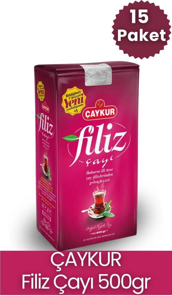 Çaykur Filiz Çayı 500 Gr -15 Adet - Image 1
