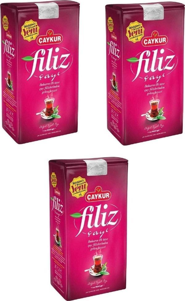 Çaykur Filiz Dökme Çay 500 Gr X 3 Adet - Image 1