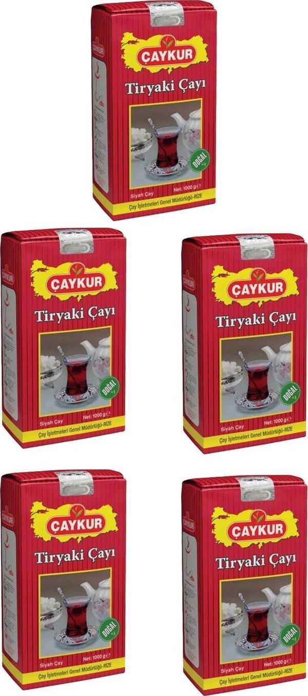 Çaykur Tiryaki Çay 1 Kg - 5 Adet Cay-Set-05 - Image 1