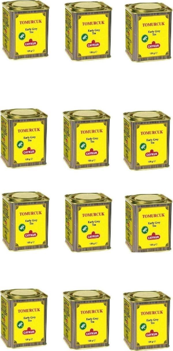 Çaykur Tomurcuk Teneke Dökme Çay 125 Gr X 12 Adet - Image 1