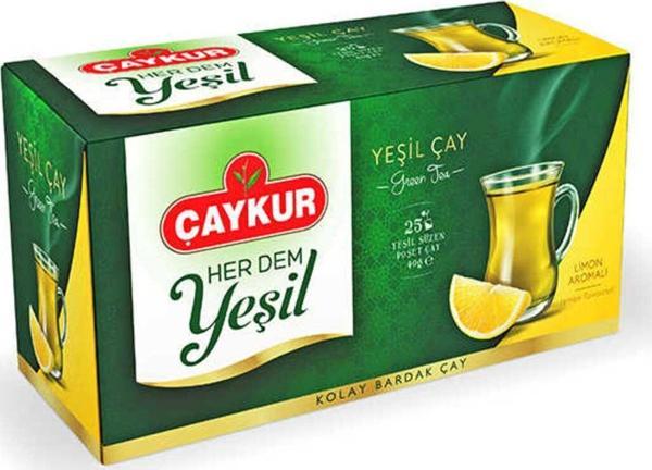 Çaykur Yeşil Süzen Poşet Çay (Limonlu) 40Gr / - Image 1