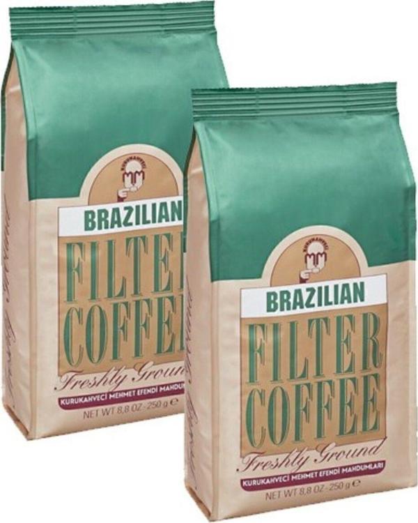 Kurukahveci Mehmet Efendi Kurukahveci Brazilian Filtre Kahve 2 X 250 G - Image 1