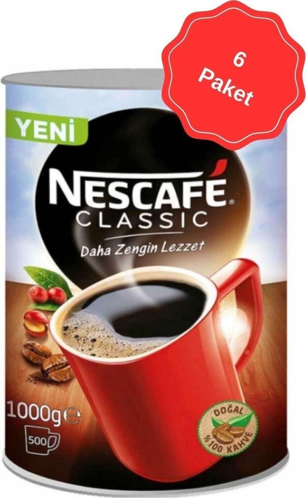 Nescafe Classic Çözünebilir Kahve 1 Kg X 6 Adet - Image 1