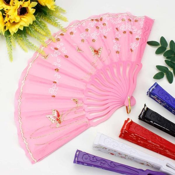 Plastik Kumaş Yelpaze 12 li Karışık 040 - Image 1