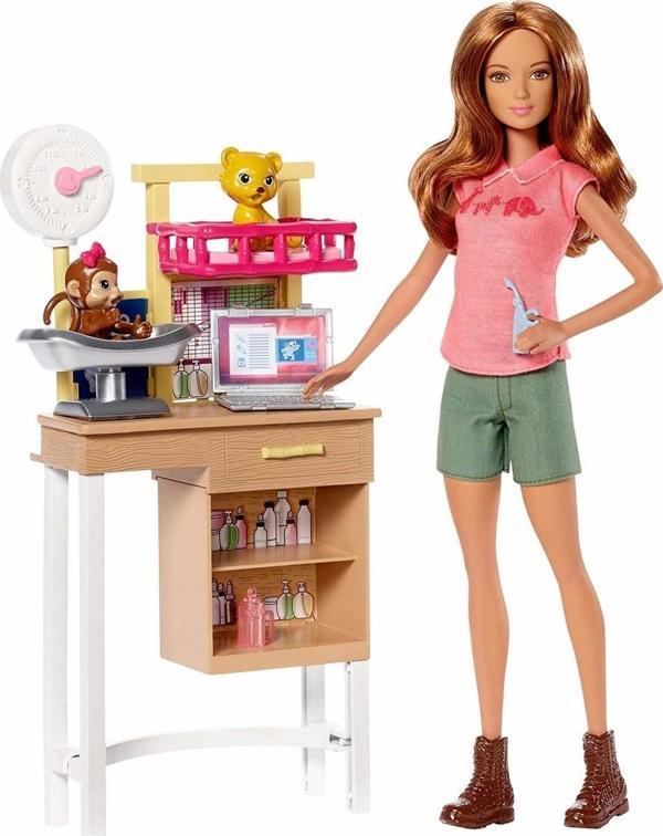 Barbie ve Meslekleri Oyun Setleri Veteriner DHB63 - DVG11 - Image 1