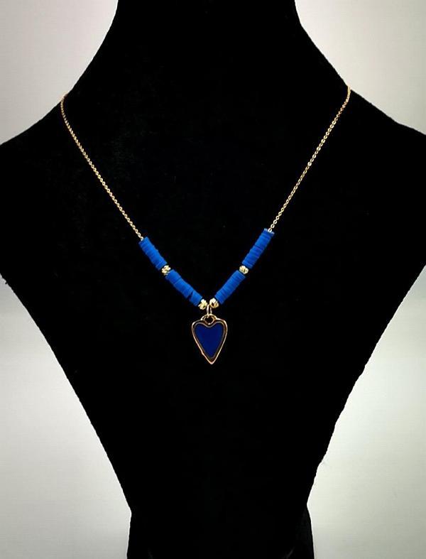 Altın Sarısı Zincir Figürlü Lüks Kararmaz Kolye - Image 1