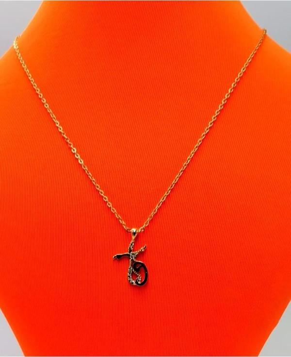 Gold Renk Zincir Figürlü Kararmaz Özel Tasarım Kolye - Image 1