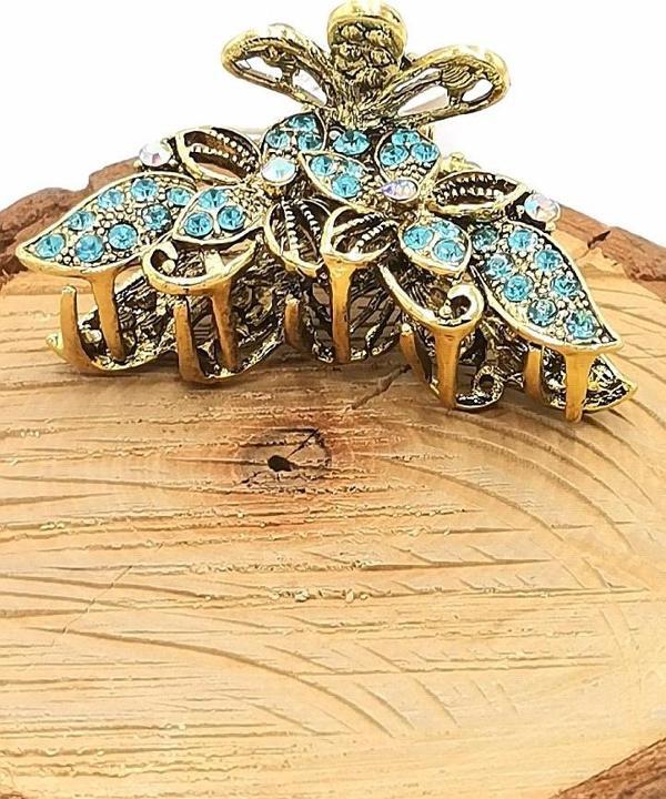 Döküm Metal Renkli Taşlı Lüks Toka - Image 1