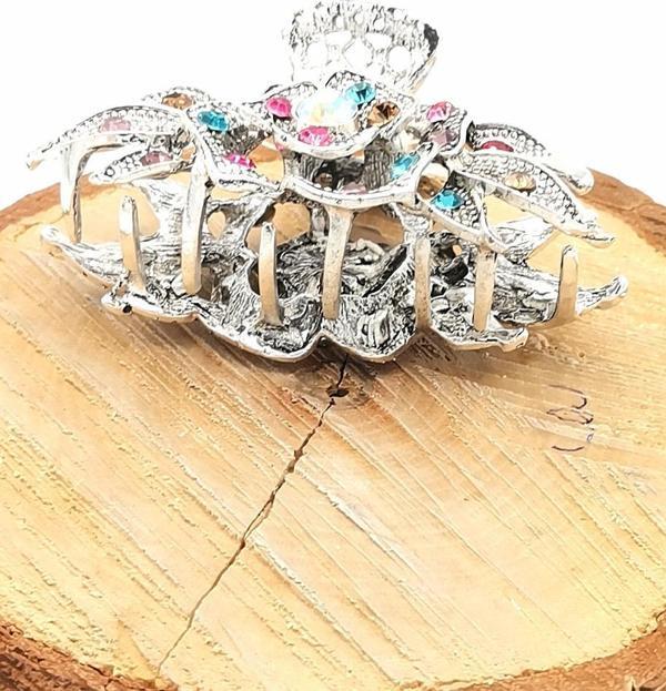 Döküm Metal Renkli Taşlı Lüks Toka - Image 1