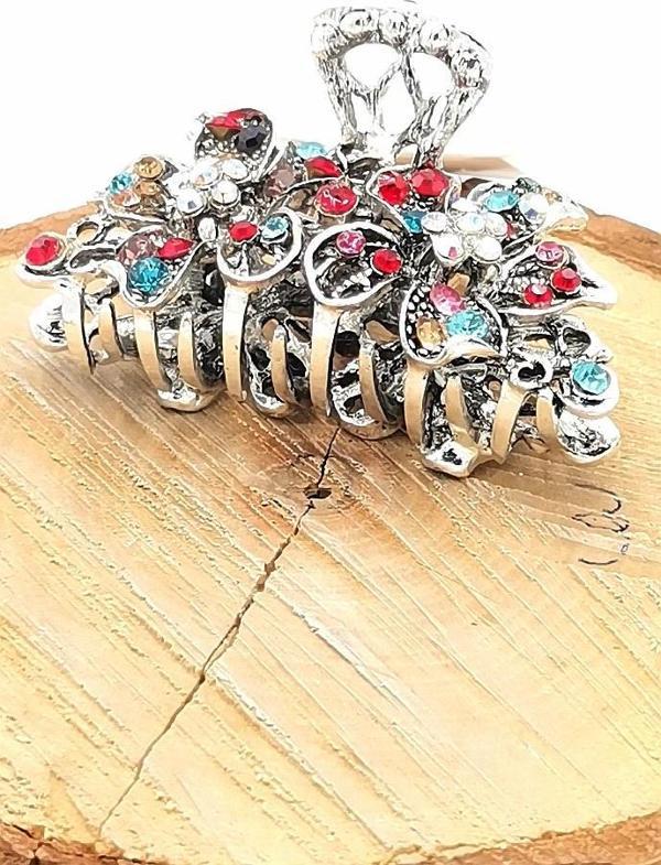 Döküm Metal Renkli Taşlı Lüks Toka - Image 1