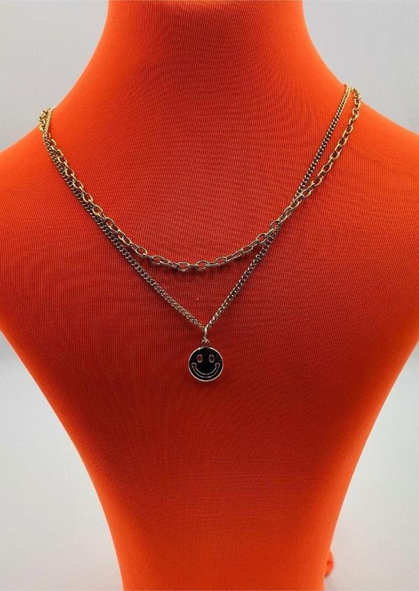 Gold Renk Zincir Figürlü Kararmaz Özel Tasarım Kolye - Image 1