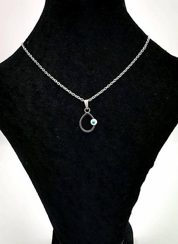 Gümüş Renk Figürlü Lüks Kararmaz Kolye - Image 1