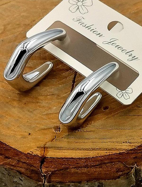 Kararmaz Çelik Lüks Küpe - Image 1