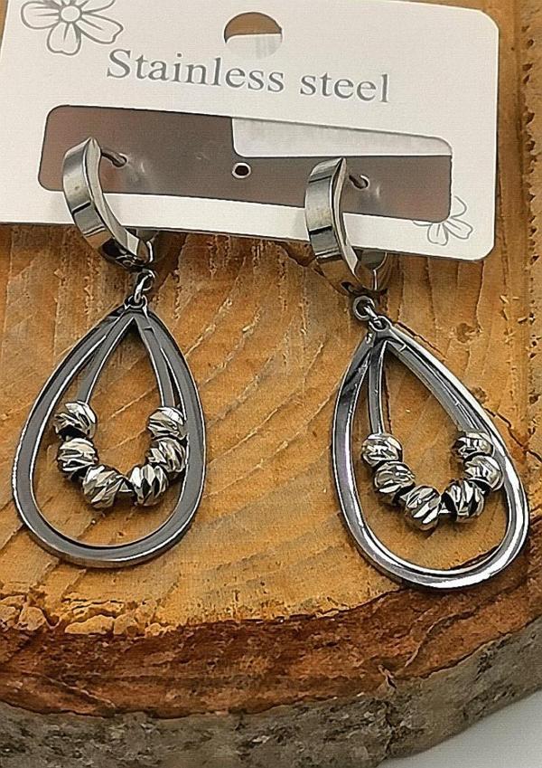 Kararmaz Çelik Lüks Küpe - Image 1