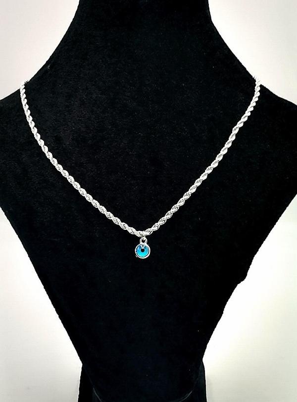 Gümüş Renk Zincirli Figürlü Karamaz Lüks Kolye - Image 1