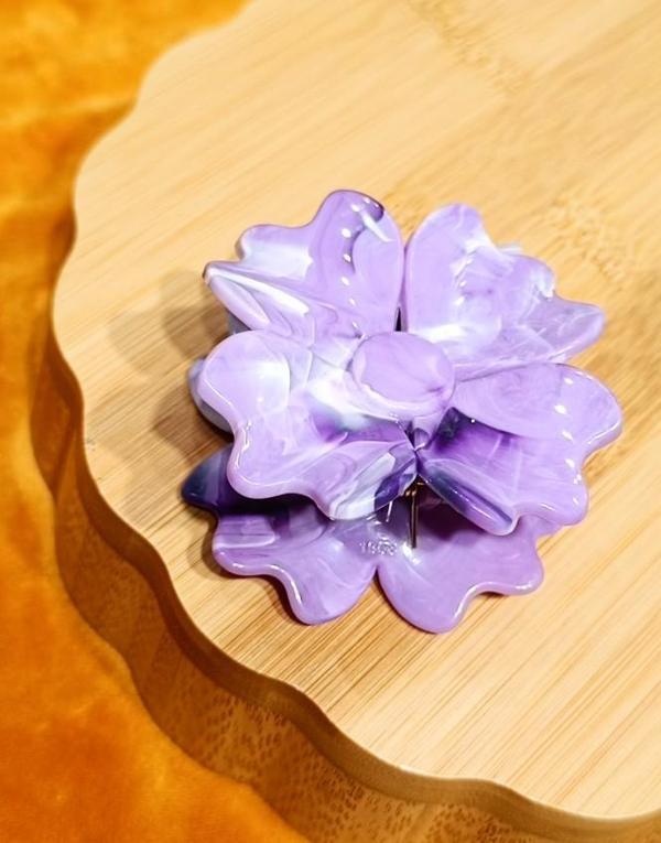 Monalisa Home Lüks Figürlü Mor Kıstırma Toka - Image 1