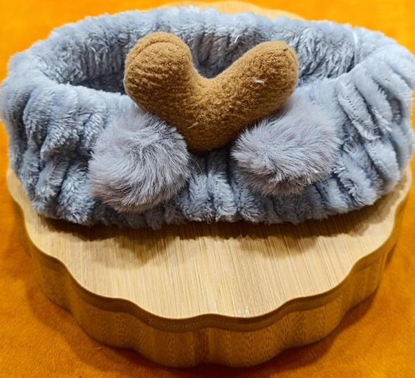 Monalisa Home Lüks Peluşlu Figürlü Saç Bandana - Image 1